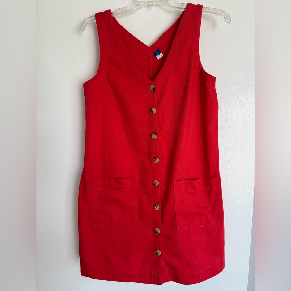 Old Navy Button Front Mini Dress